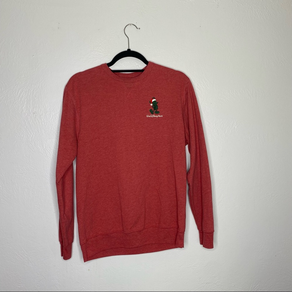 Mickey Mouse Christmas long sleeve red Tshirt